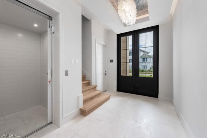 Chandelier, Interior, Recessed Lighting