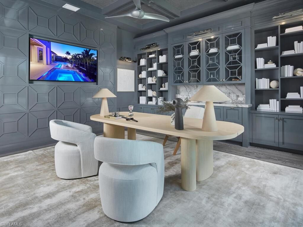 Home Office, Interior, Recessed Lighting
