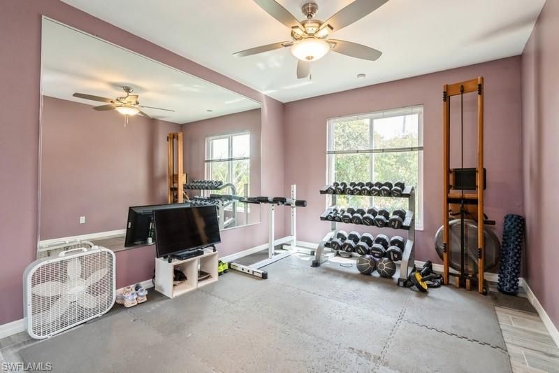 Fitness Equipment, Interior, Wood Texture Flooring