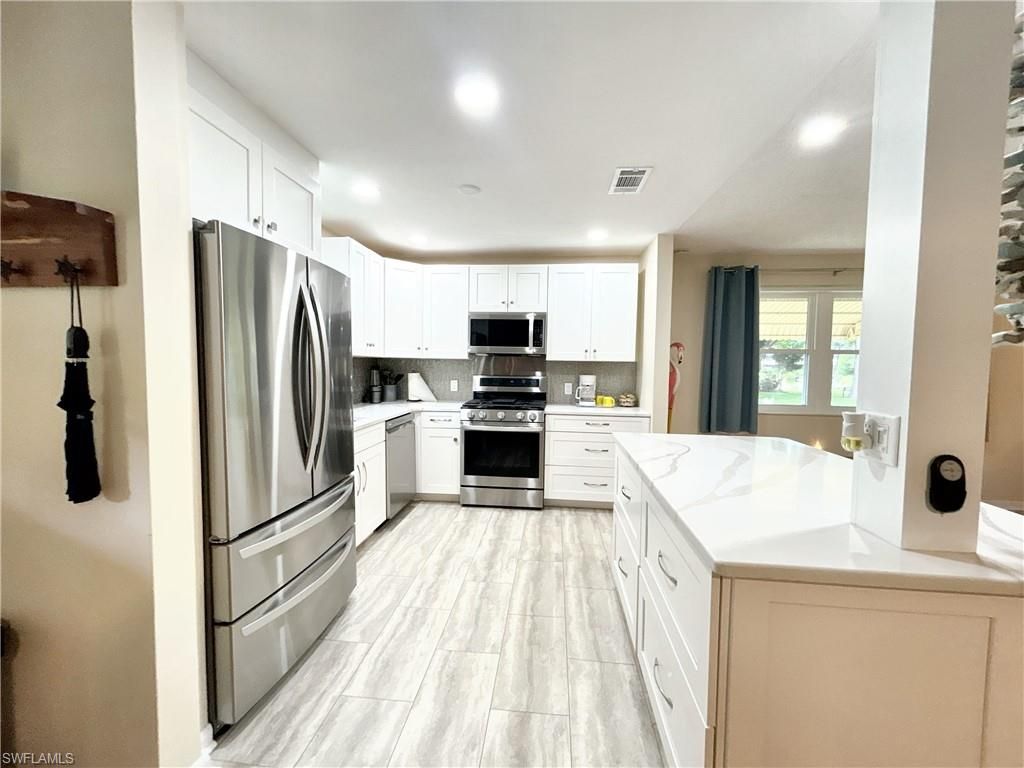 Interior, Kitchen, Recessed Lighting, Stainless Steel Appliances