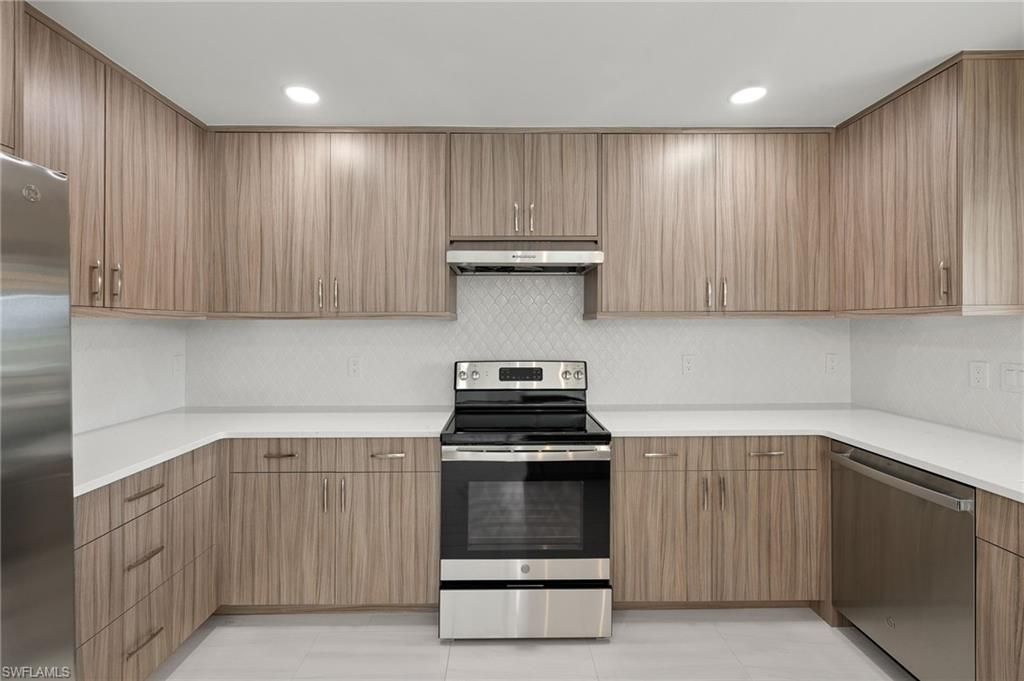 Interior, Kitchen, Recessed Lighting, Stainless Steel Appliances