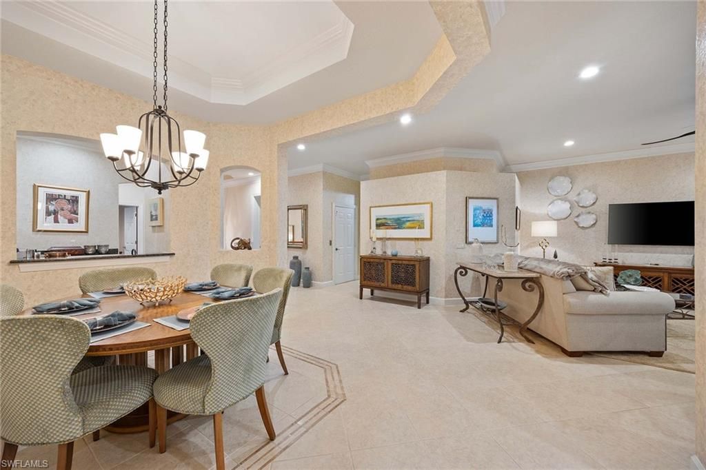 Chandelier, Dining room, Interior, Living room, Recessed Lighting