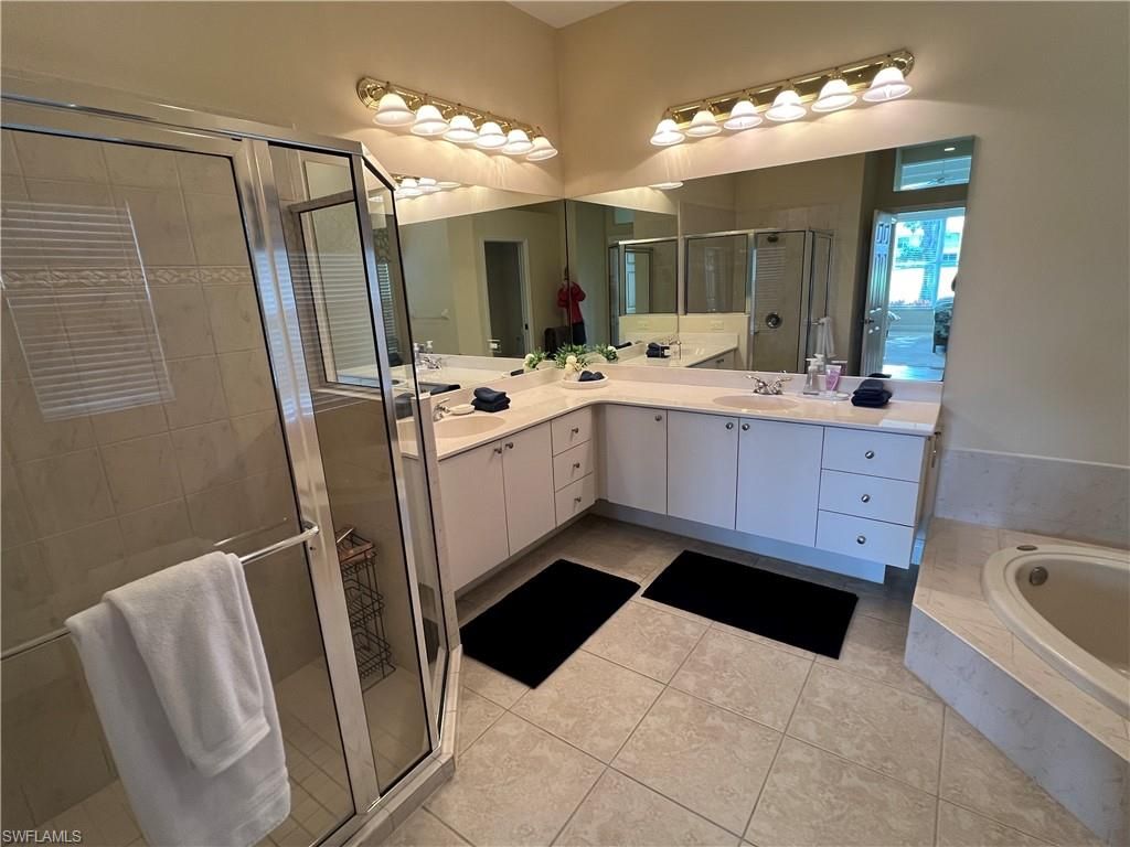 Bathroom, Dual Sink Vanities, Glass Shower, Interior