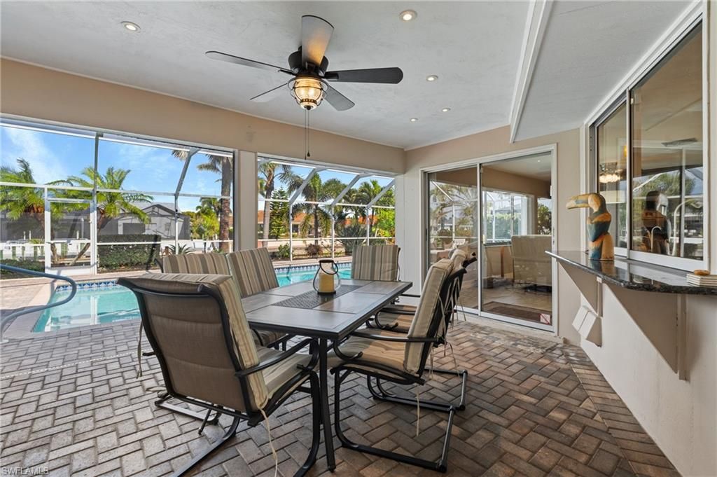 Dining room, Glass Ceilings, Interior, Pool, Recessed Lighting, Sun Room
