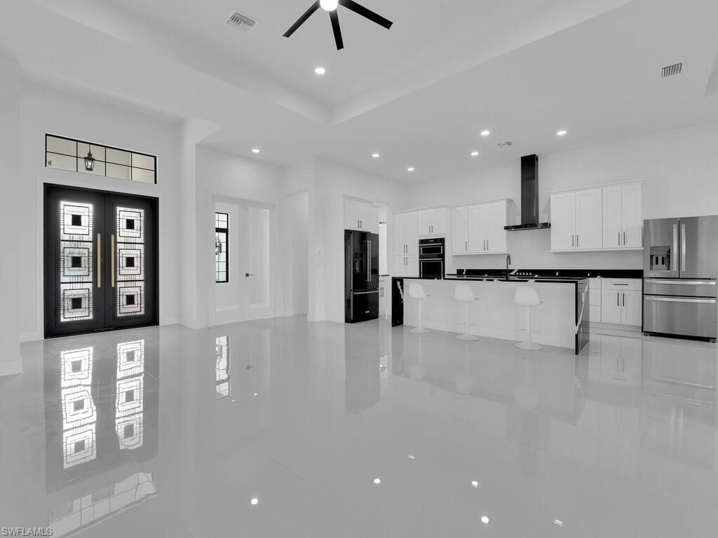 Interior, Kitchen, Recessed Lighting, Stainless Steel Appliances
