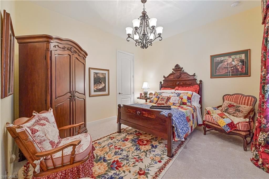 Bedroom, Chandelier, Interior