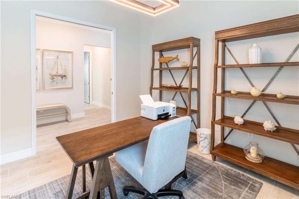 Home Office, Interior, Wood Texture Flooring