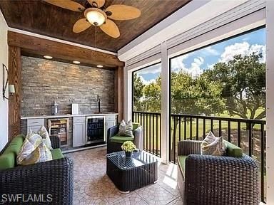Interior, Recessed Lighting, Stone Walls