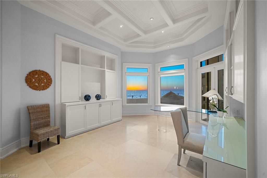 Dining room, Interior, Recessed Lighting, Water