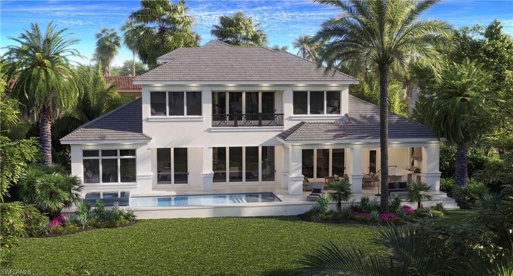 Backyard, Exterior, Facade, Pool, French Provincial