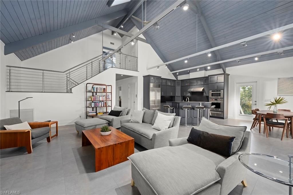 Dining room, Interior, Kitchen, Living room, Recessed Lighting, Stainless Steel Appliances