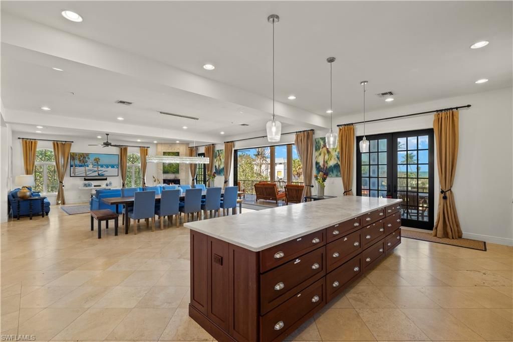 Dining room, Interior, Kitchen, Pendant Lights, Recessed Lighting