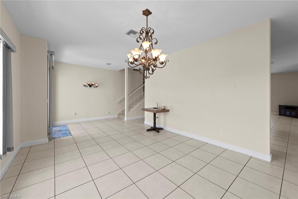 Chandelier, Empty room, Interior