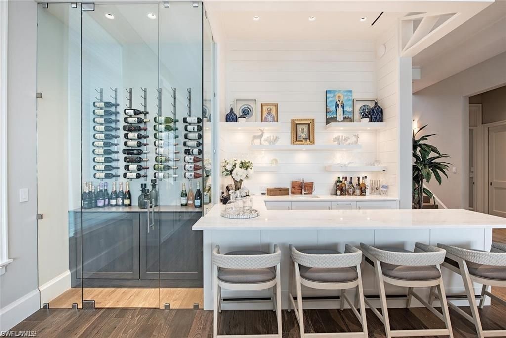 Interior, Recessed Lighting, Wine Storage, Wood Texture Flooring