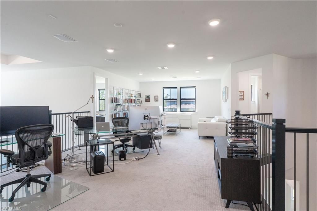 Home Office, Interior, Recessed Lighting