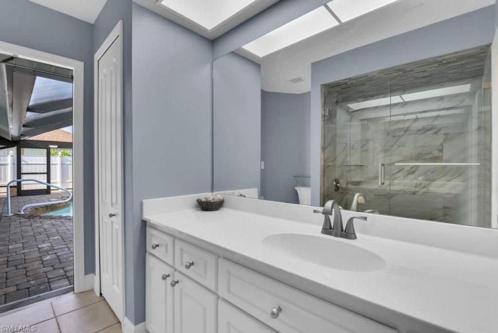 Bathroom, Glass Shower, Interior, Marble Walls