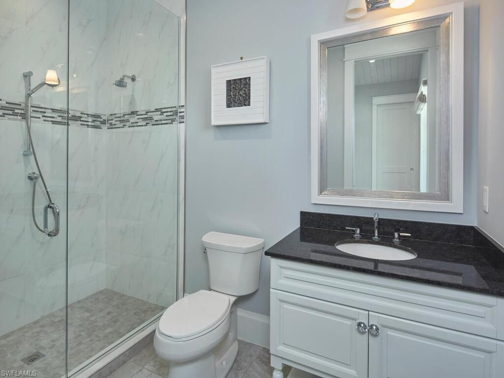 Bathroom, Glass Shower, Interior, Marble Walls