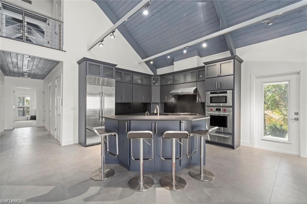 Interior, Kitchen, Stainless Steel Appliances, Wooden Ceilings