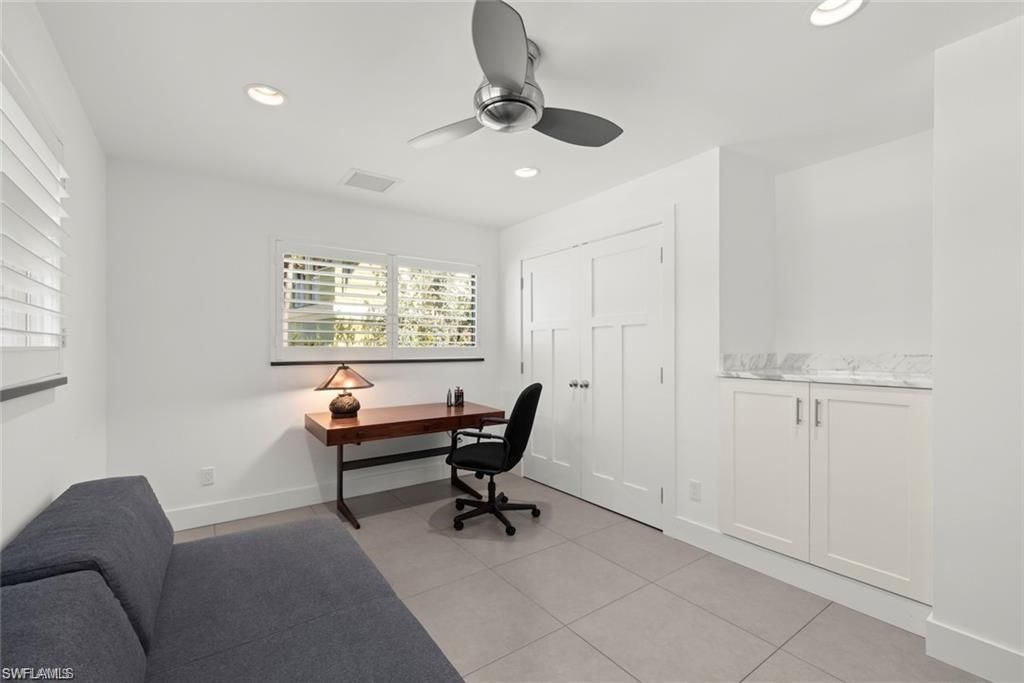 Home Office, Interior, Recessed Lighting