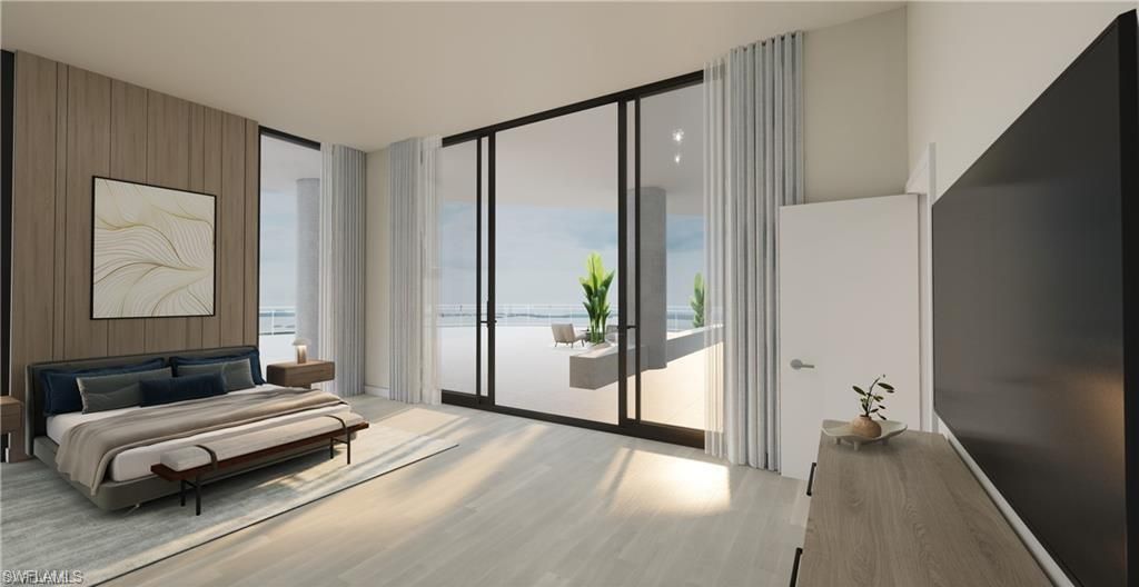 Bedroom, Interior, Water, Wood Texture Flooring