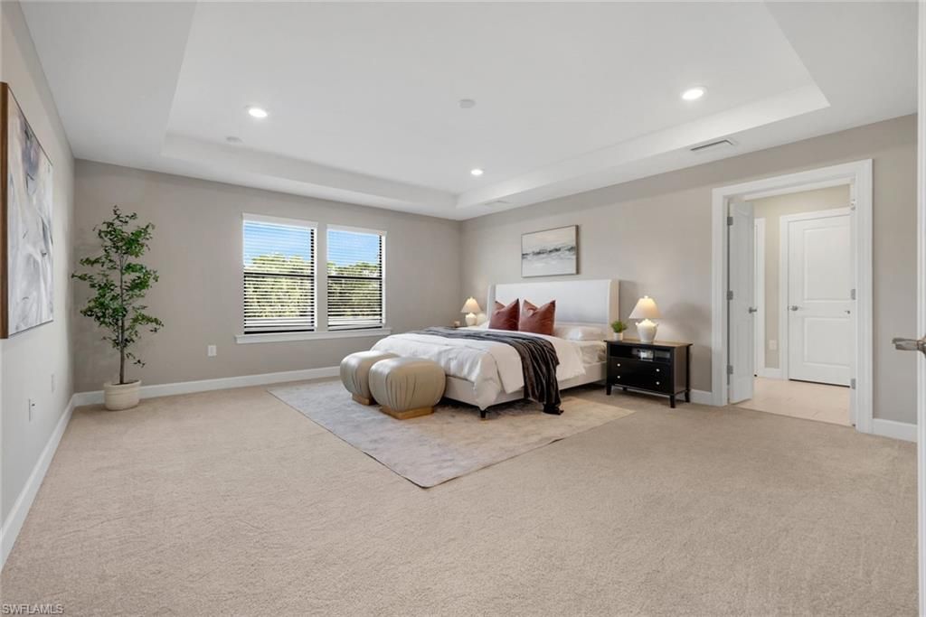 Bedroom, Interior, Recessed Lighting