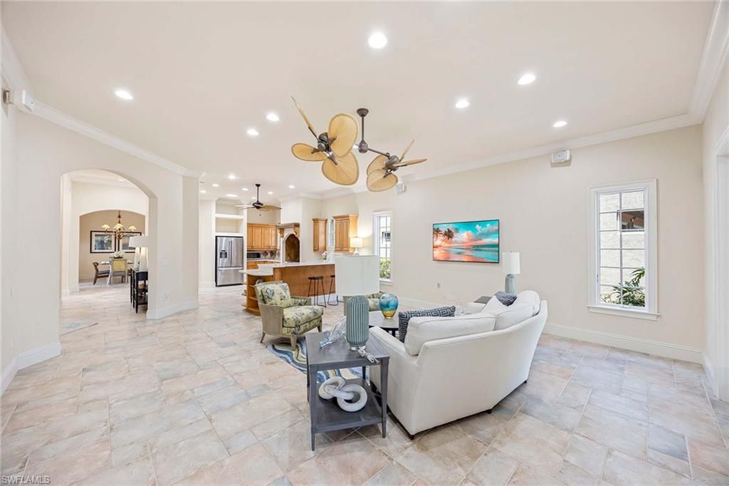 Interior, Kitchen, Living room, Recessed Lighting, Stainless Steel Appliances