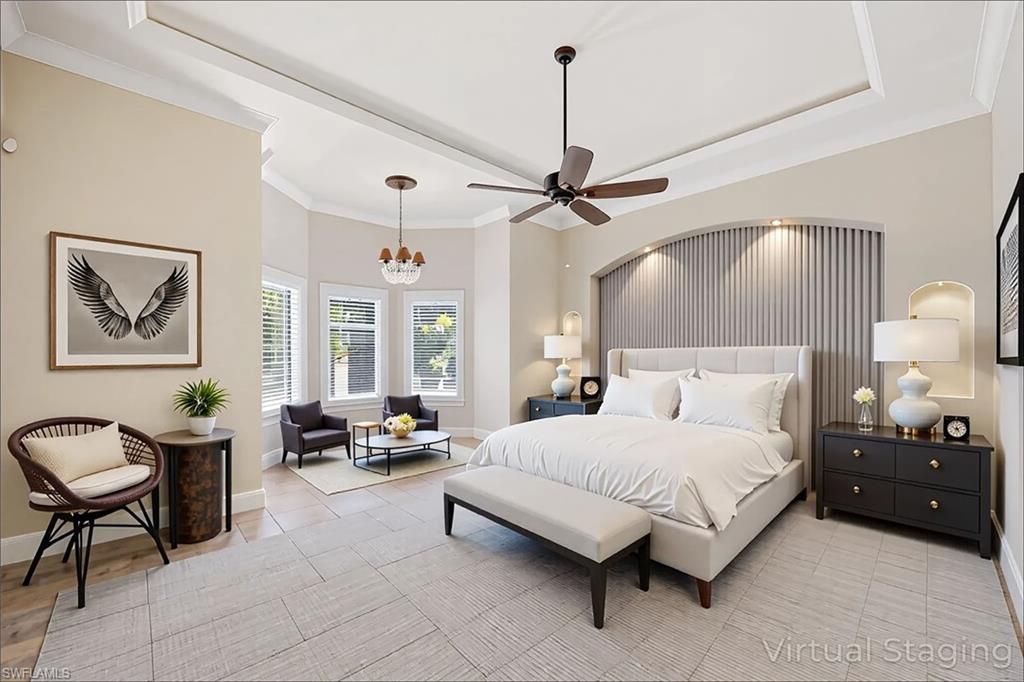 Bedroom, Interior, Pendant Lights
