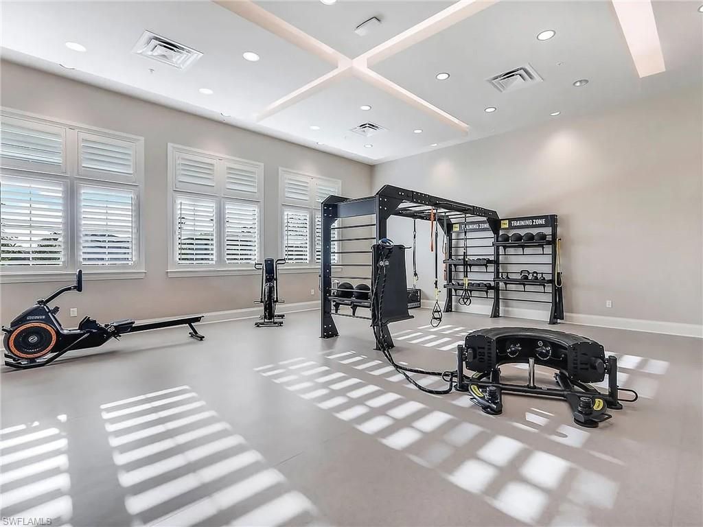 Fitness Equipment, Interior, Recessed Lighting