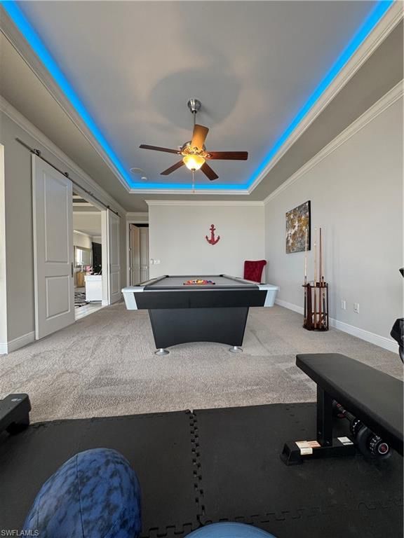 Billiard Table, Game Room, Interior