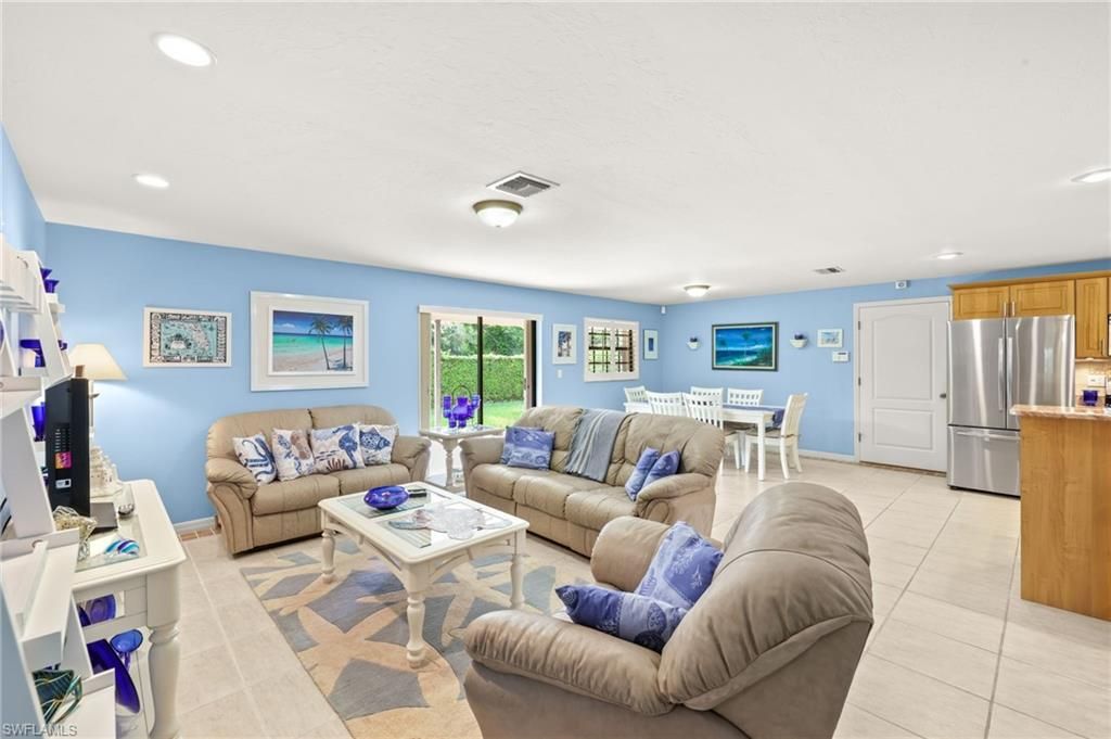 Dining room, Interior, Kitchen, Living room, Recessed Lighting, Stainless Steel Appliances