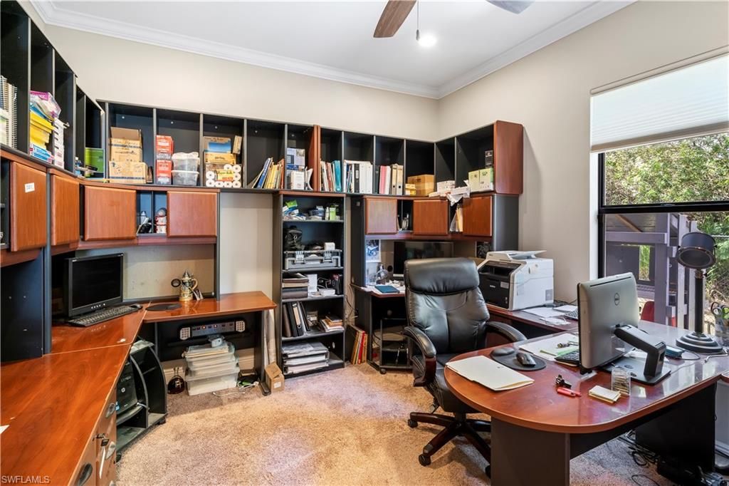 Home Office, Interior, Recessed Lighting