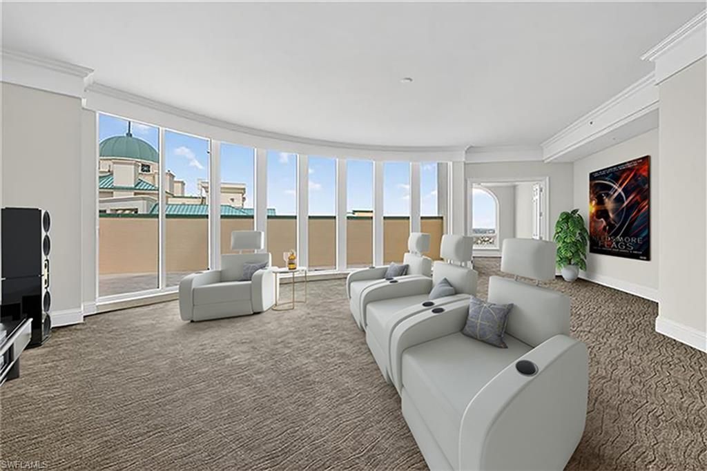 Home Theatre Room, Interior, Recessed Lighting, Theatre Room