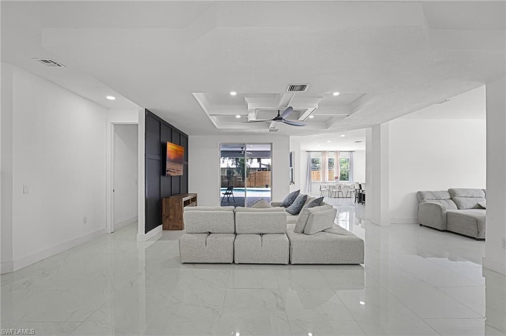 Interior, Living room, Marble, Recessed Lighting