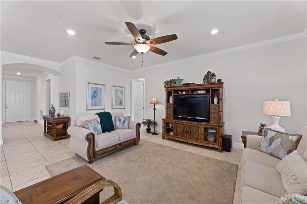 Interior, Living room, Recessed Lighting