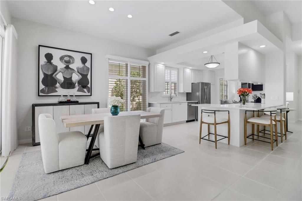 Dining room, Interior, Kitchen, Pendant Lights, Recessed Lighting