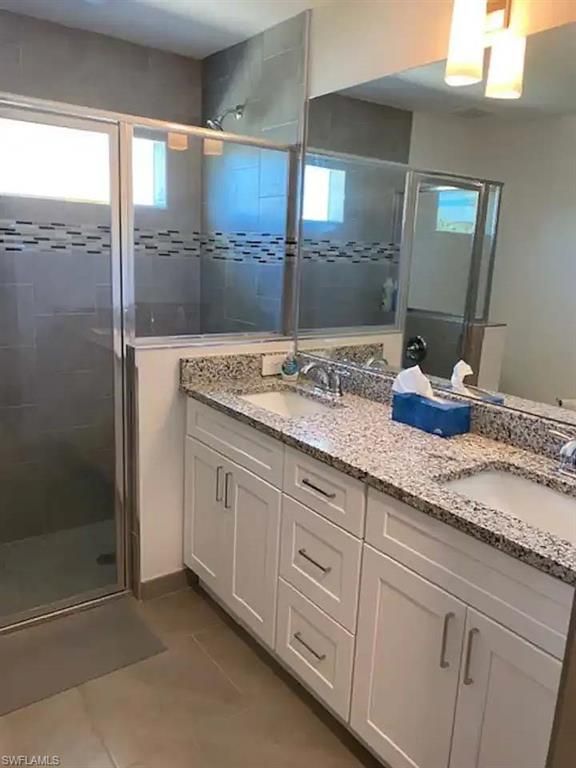 Bathroom, Dual Sink Vanities, Glass Shower, Interior