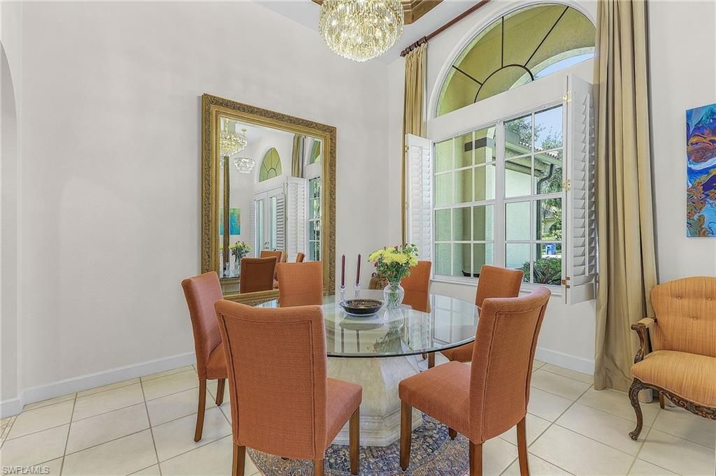 Chandelier, Dining room, Interior