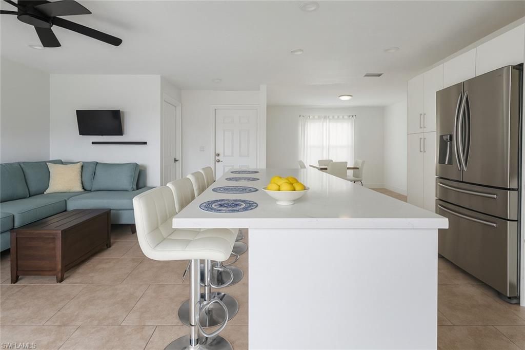 Dining room, Interior, Kitchen, Living room, Recessed Lighting, Stainless Steel Appliances