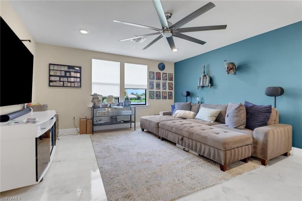 Interior, Living room, Recessed Lighting