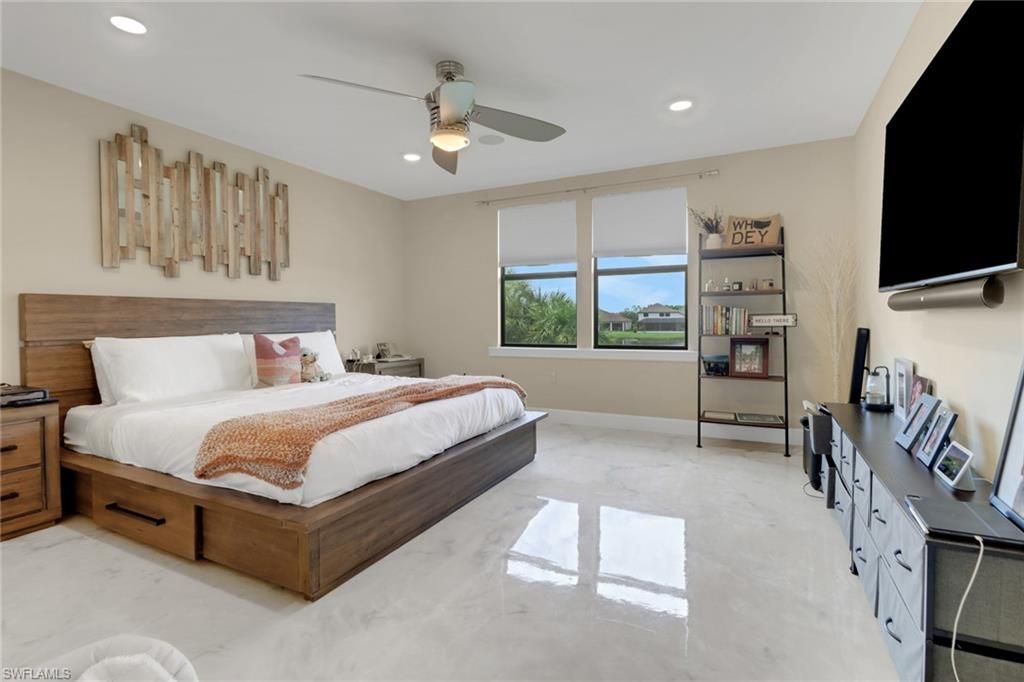 Bedroom, Interior, Recessed Lighting