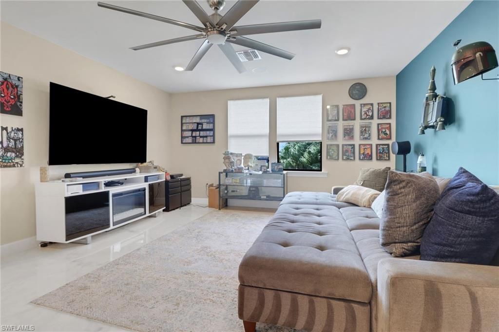 Interior, Living room, Recessed Lighting