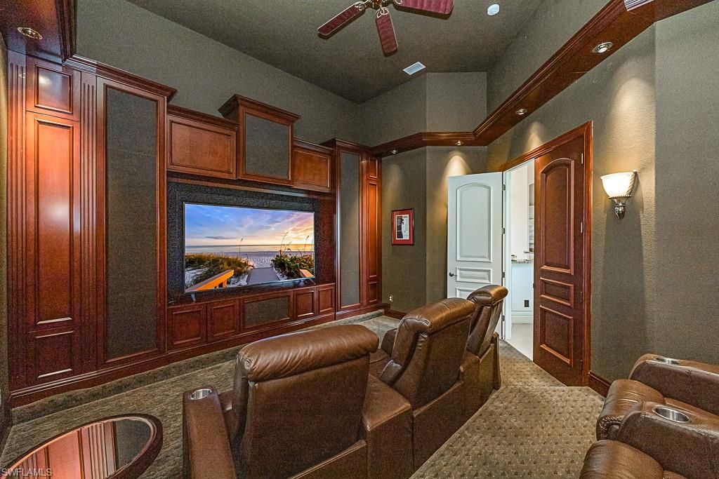Home Theatre Room, Interior, Projection Screen, Recessed Lighting, Theatre Room