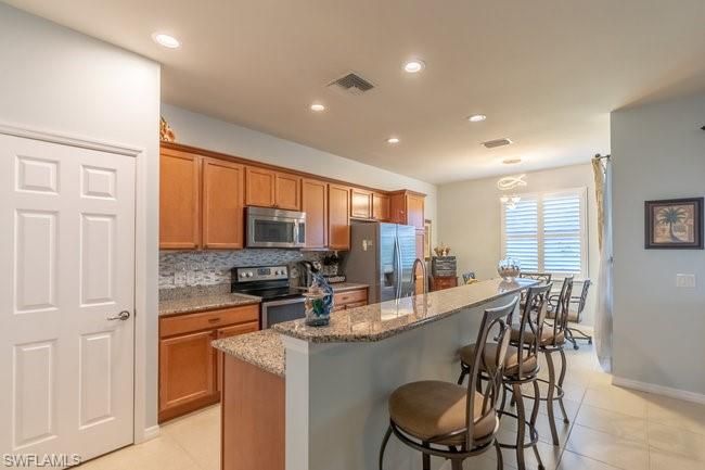 Dining room, Interior, Kitchen, Recessed Lighting, Stainless Steel Appliances