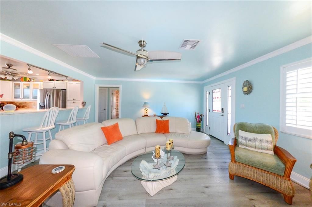 Interior, Kitchen, Living room, Stainless Steel Appliances, Wood Texture Flooring