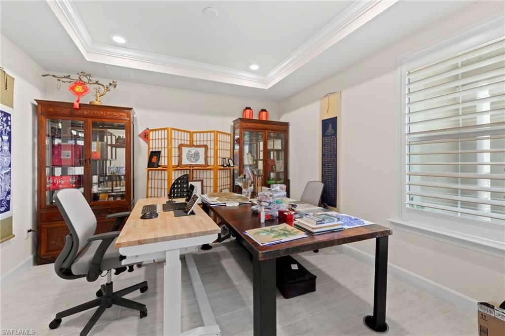 Home Office, Interior, Recessed Lighting