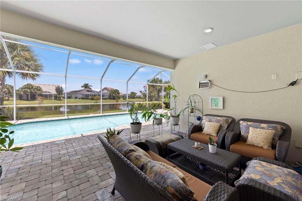 Glass Ceilings, Interior, Living room, Pool, Recessed Lighting, Sun Room, Water