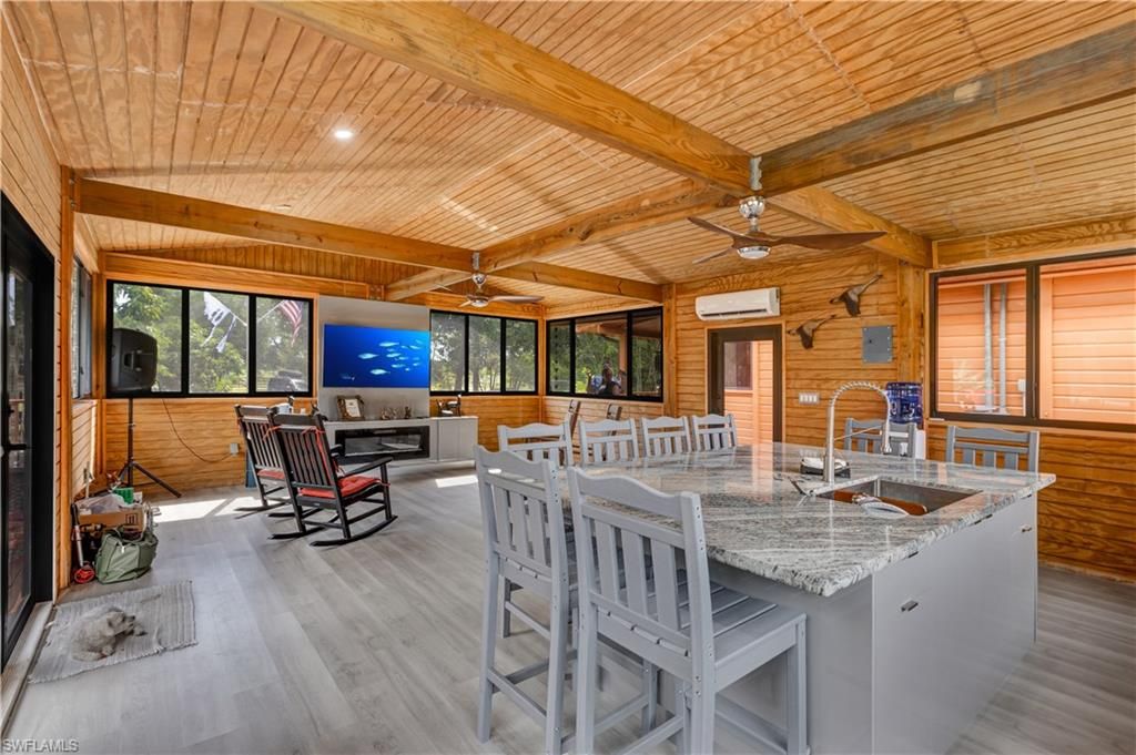 Interior, Recessed Lighting, Wooden Beams, Wooden Ceilings, Wood Texture Flooring, Wooden Walls