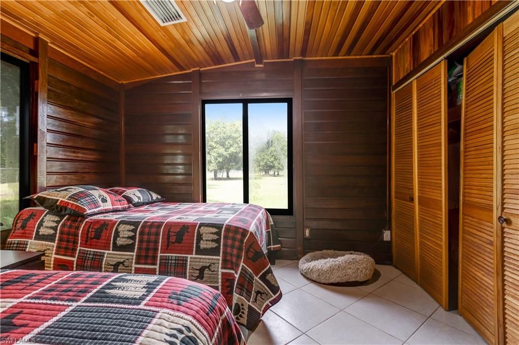 Bedroom, Interior, Wooden Ceilings, Wooden Walls