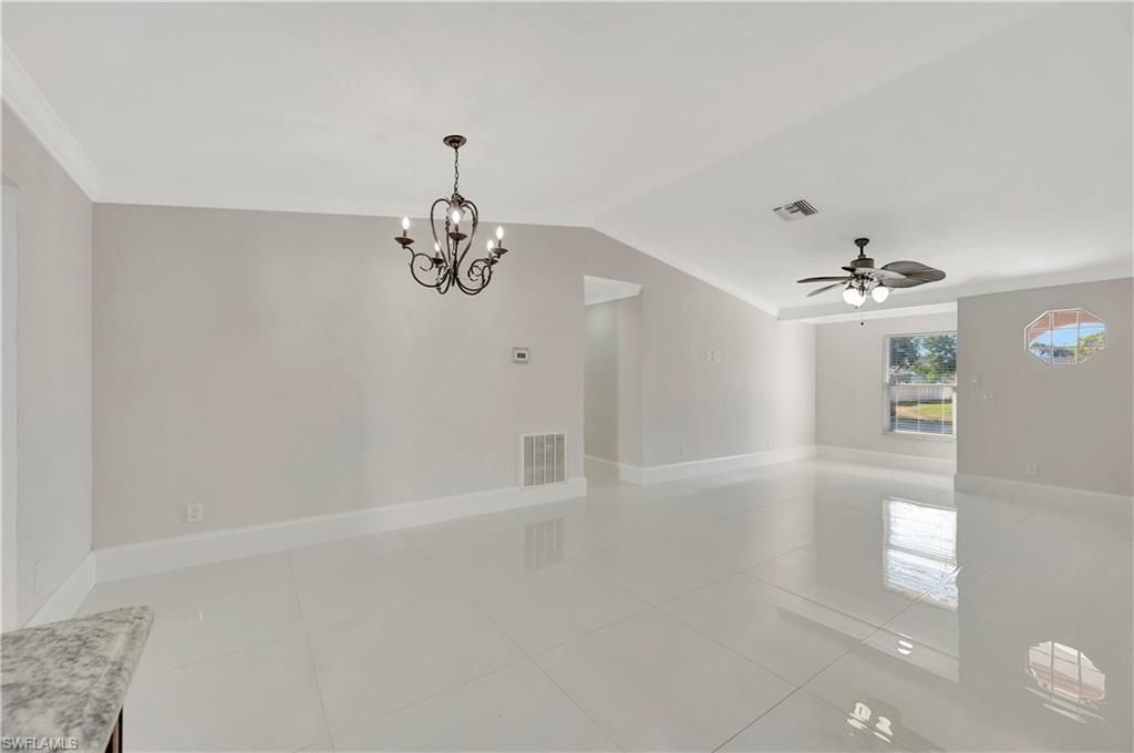 Chandelier, Empty room, Interior