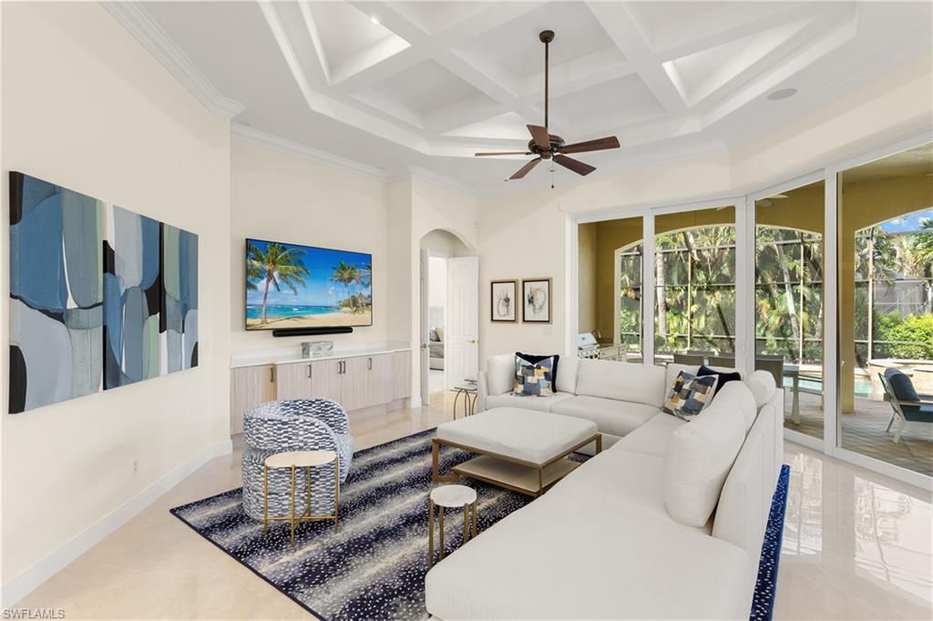 Interior, Living room, Recessed Lighting